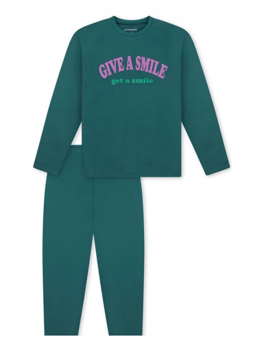 Foto van product SCHIESSER Nachtkledij ' Nightwear ' donkergroen