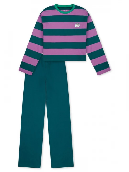 Foto van product SCHIESSER Nachtkledij ' Nightwear ' groen / bessen / pink