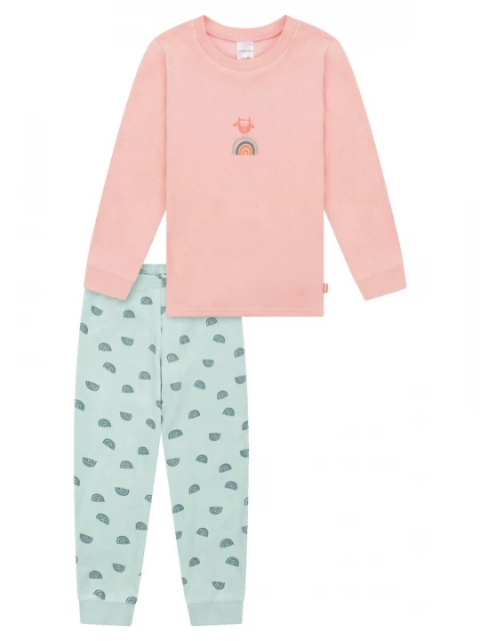 Foto van product SCHIESSER Nachtkledij 'Nightwear' lichtblauw / koraal