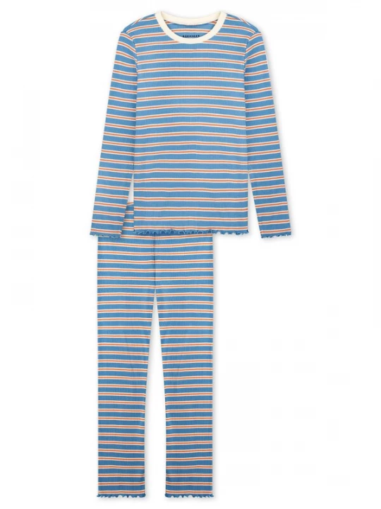 Foto van product SCHIESSER Nachtkledij ' Nightwear ' lichtblauw / oranje