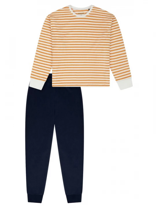 Foto van product SCHIESSER Nachtkledij 'Nightwear' oranje / zwart / wit