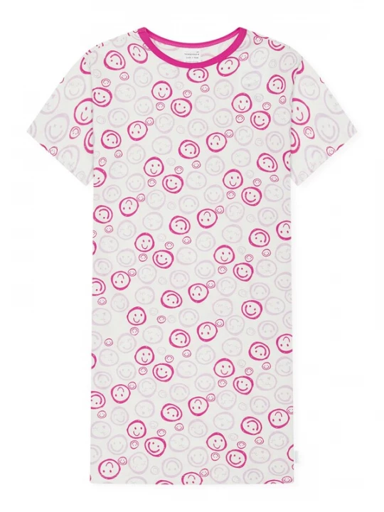 Foto van product SCHIESSER Nachtkledij ' Nightwear ' pink / offwhite