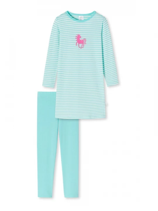 Foto van product SCHIESSER Nachtkledij 'Pony World' turquoise / pink / wit