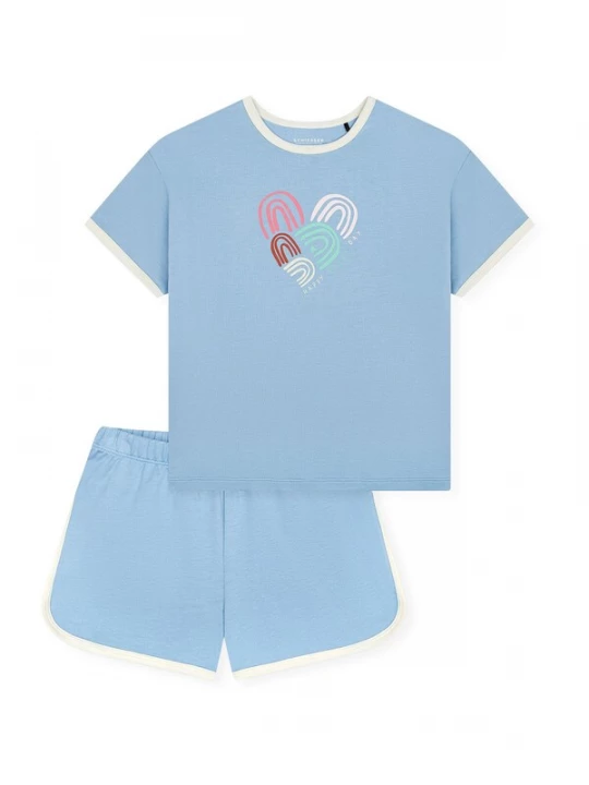Foto van product SCHIESSER Nachtkledij ' Teens Nightwear ' blauw / lichtblauw