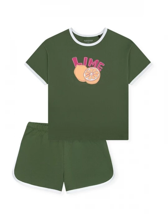 Foto van product SCHIESSER Nachtkledij ' Teens Nightwear ' olijfgroen