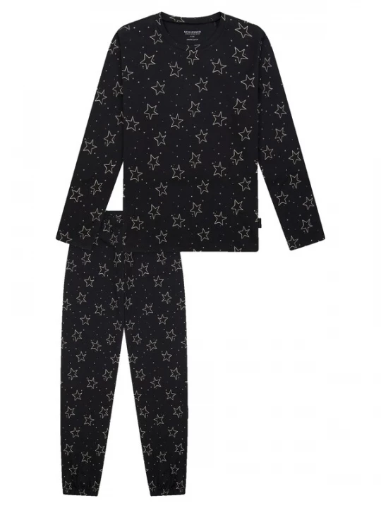 Foto van product SCHIESSER Nachtkledij 'Teens Nightwear' zwart / wit