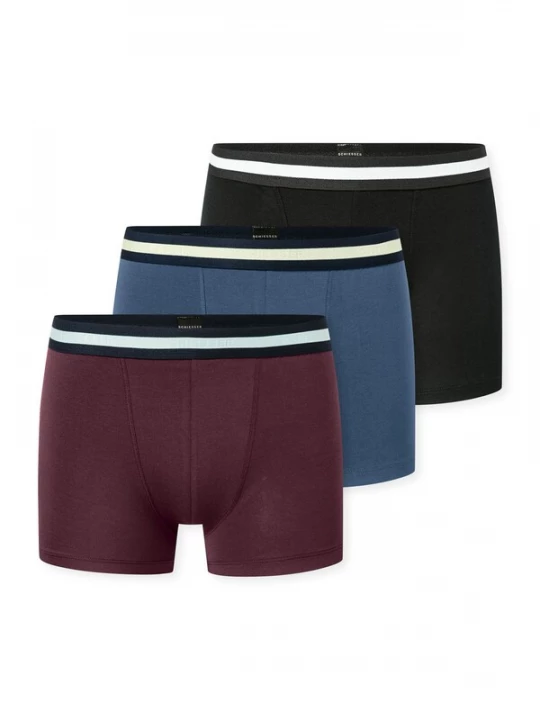 Foto van product SCHIESSER Onderbroek ' 955 ' blauw / bordeaux / zwart
