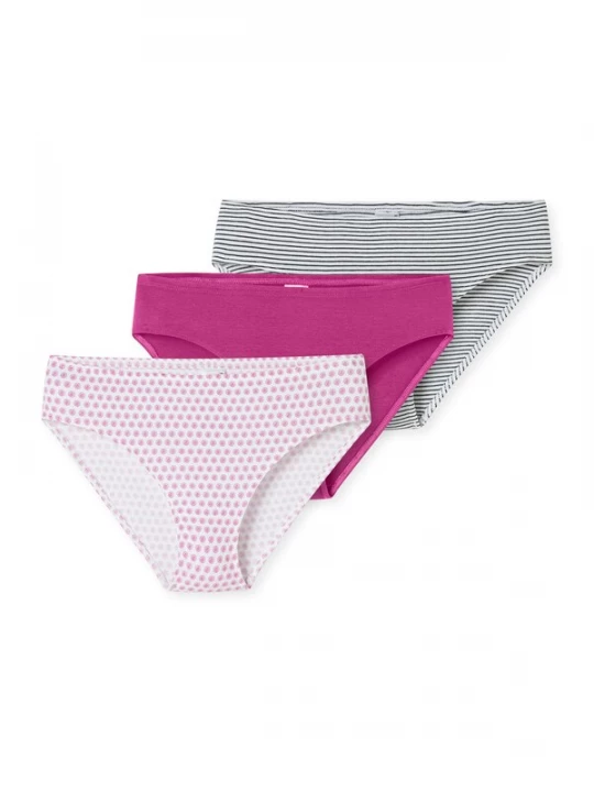 Foto van product SCHIESSER Onderbroek ' 955 ' donkerblauw / bessen / pink / wit