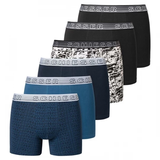 Foto van product SCHIESSER Onderbroek blauw / marine / zwart / wit