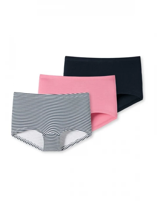 Foto van product SCHIESSER Onderbroek donkerblauw / oudroze / wit