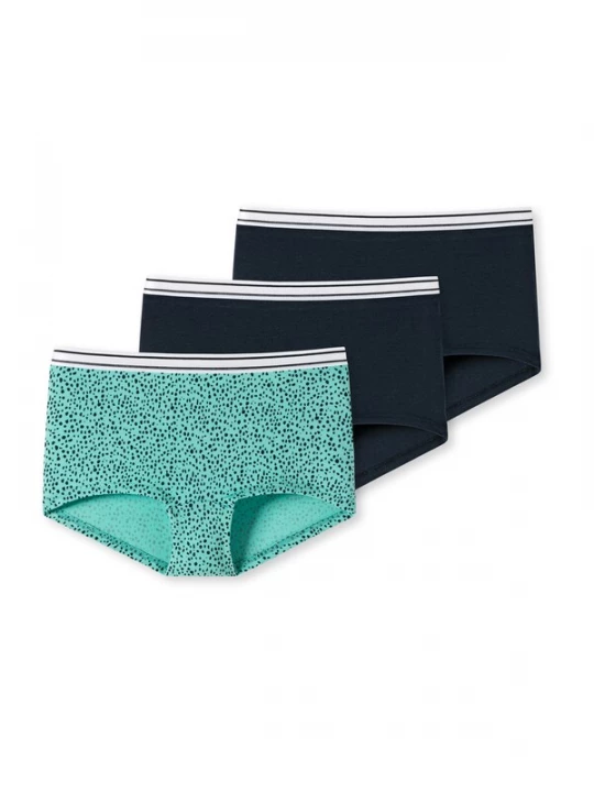 Foto van product SCHIESSER Onderbroek mintgroen / zwart / wit