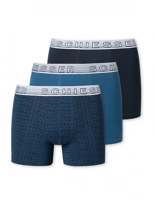 Foto van product SCHIESSER Onderbroek nachtblauw / hemelsblauw / wit