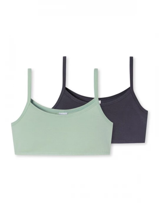 Foto van product SCHIESSER Onderhemd ' 95 / 5 Multi ' mintgroen / zwart