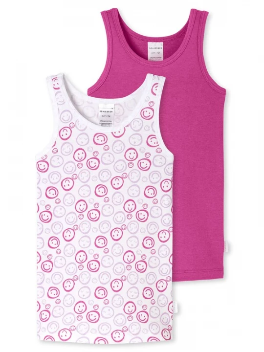 Foto van product SCHIESSER Onderhemd ' Fine Rib ' pink / wit