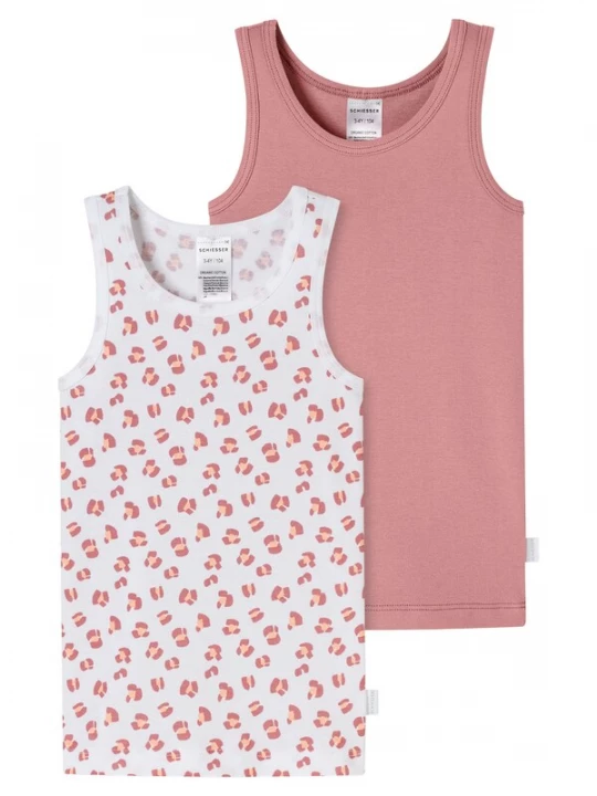Foto van product SCHIESSER Onderhemd ' Fine Rib ' rosa / wit