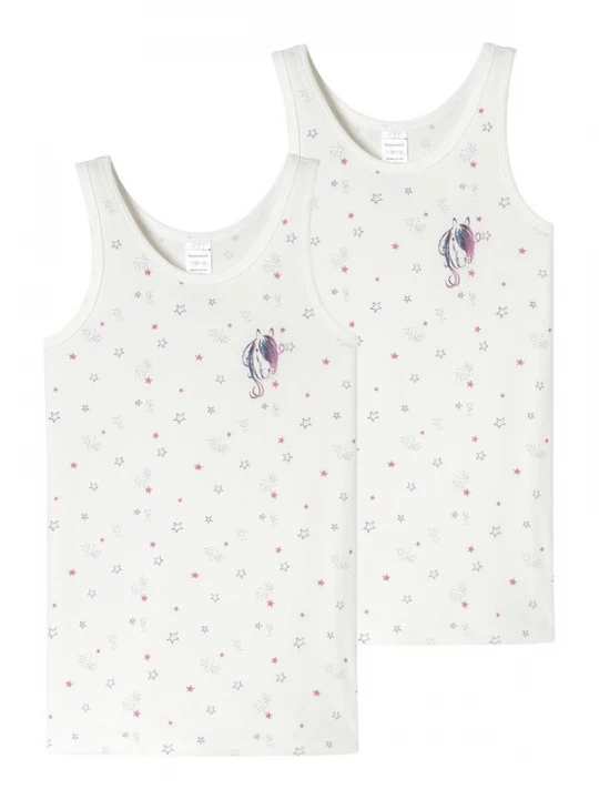 Foto van product SCHIESSER Onderhemd 'Horse World' lila / offwhite