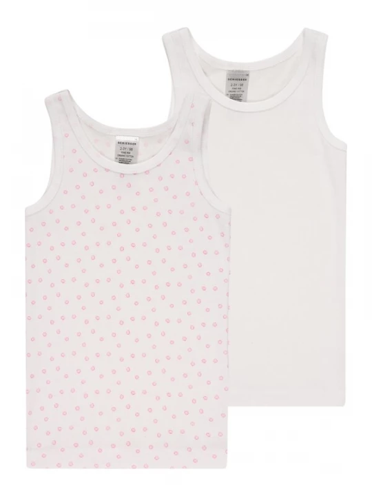 Foto van product SCHIESSER Onderhemd pink / wit