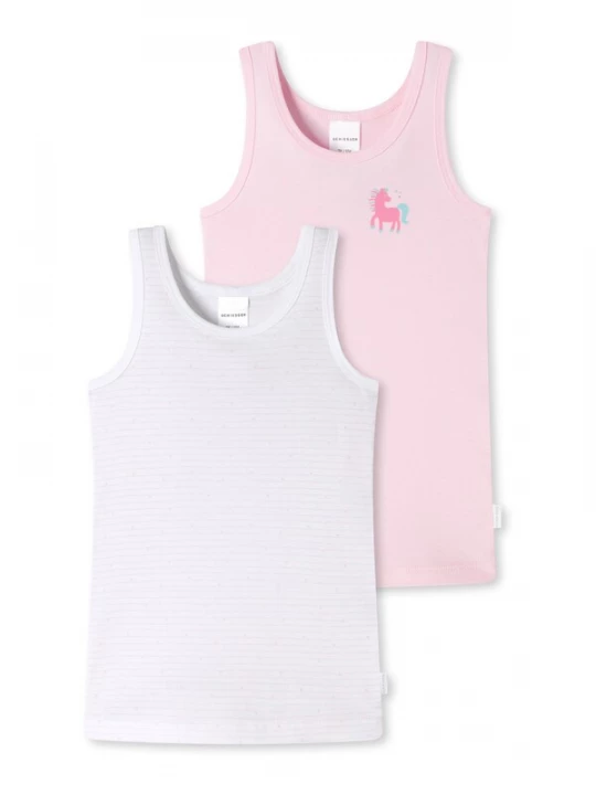 Foto van product SCHIESSER Onderhemd rosa / lichtroze / wit