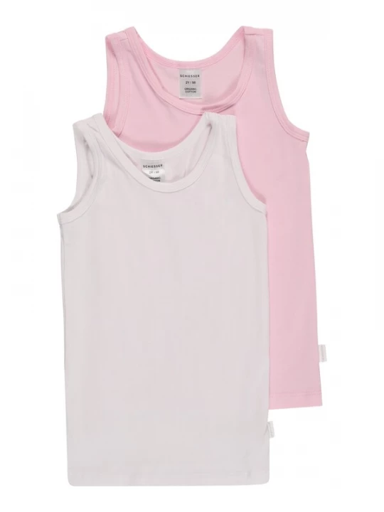 Foto van product SCHIESSER Onderhemd rosa / wit