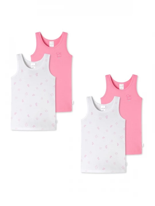 Foto van product SCHIESSER Onderhemd turquoise / fuchsia / roze gemêleerd / wit