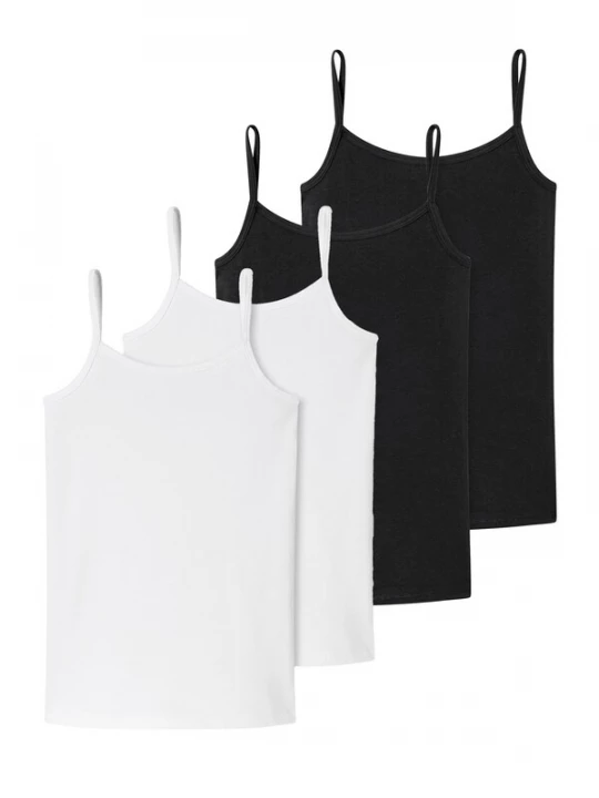Foto van product SCHIESSER Onderhemd zwart / wit