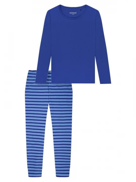 Foto van product SCHIESSER Pyjama 'Casual Essentials' blauw / donkerblauw