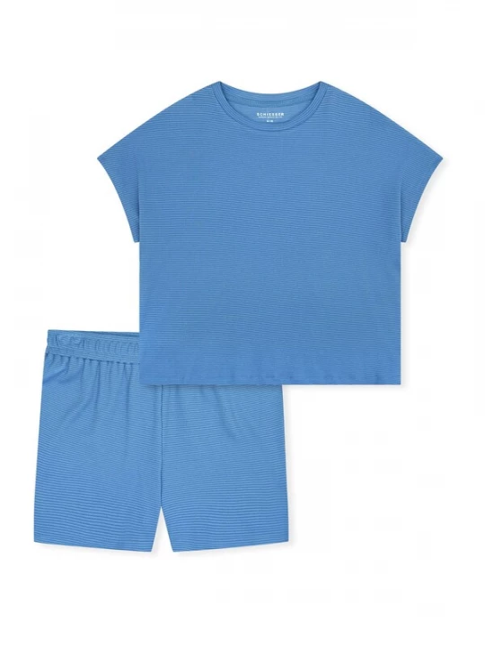 Foto van product SCHIESSER Pyjama 'Casual Feel' aqua
