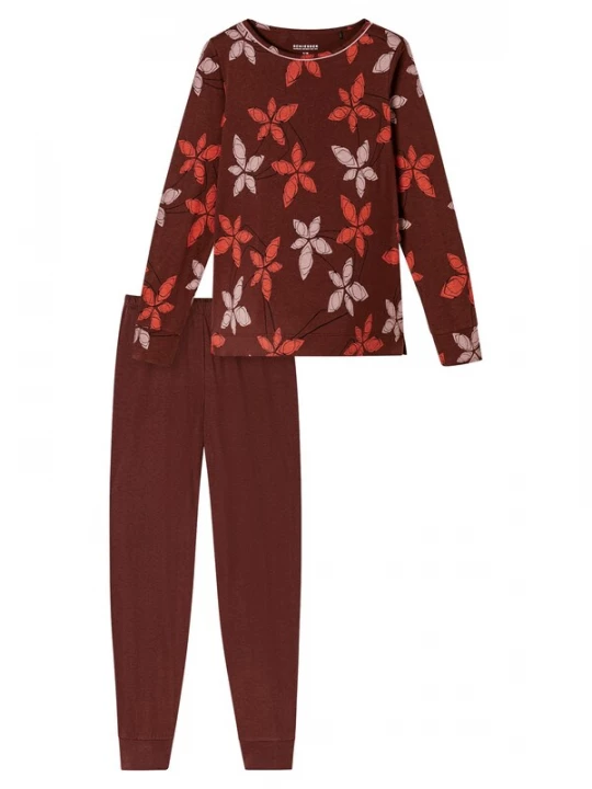 Foto van product SCHIESSER Pyjama ' Comfort Nightwear ' bourgogne