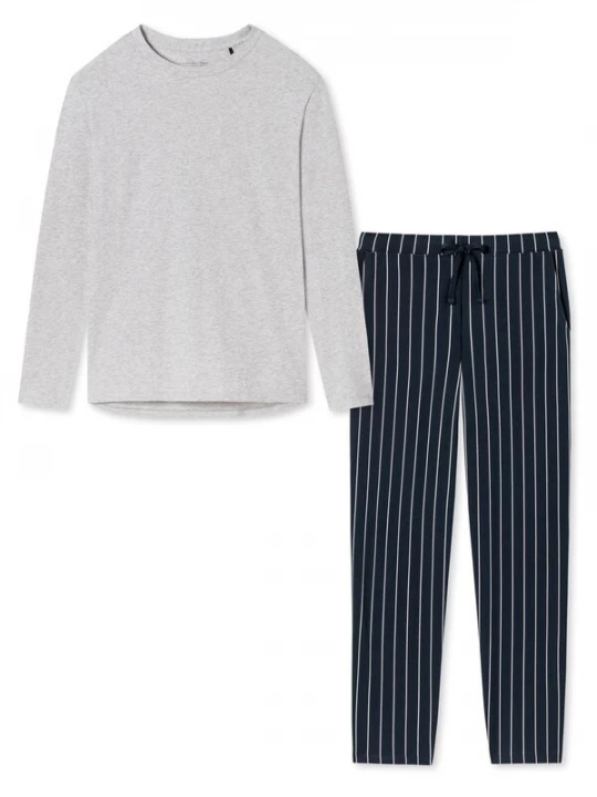 Foto van product SCHIESSER Pyjama 'Cotton' grijs