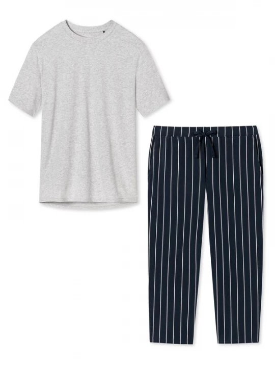 Foto van product SCHIESSER Pyjama 'Cotton' grijs