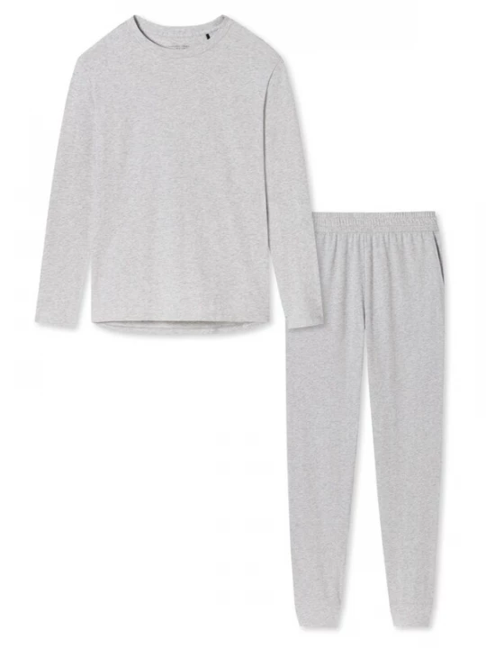 Foto van product SCHIESSER Pyjama 'Cotton' grijs
