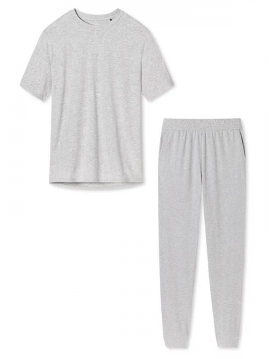 Foto van product SCHIESSER Pyjama 'Cotton' grijs