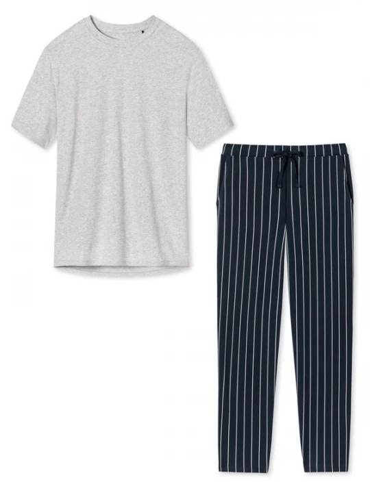 Foto van product SCHIESSER Pyjama 'Cotton' grijs