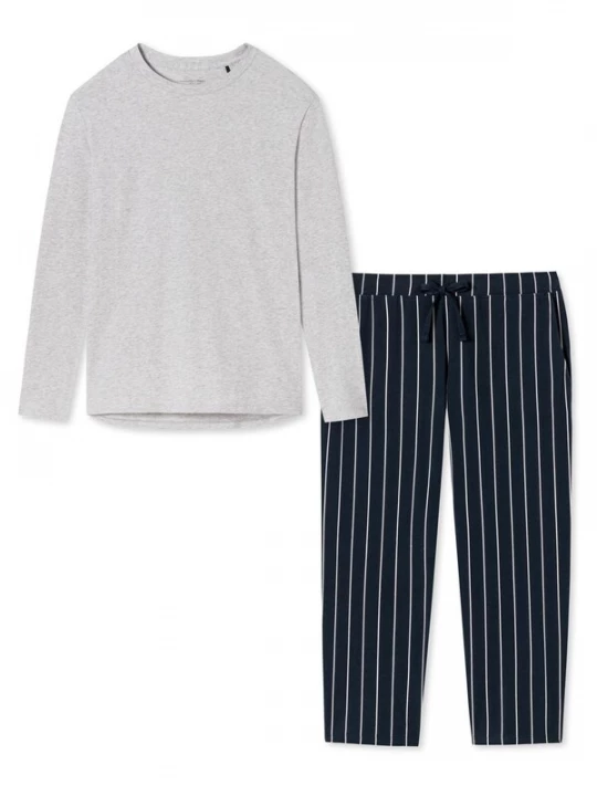 Foto van product SCHIESSER Pyjama 'Cotton' grijs