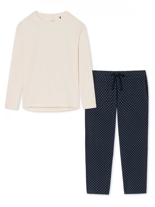 Foto van product SCHIESSER Pyjama 'Cotton' offwhite