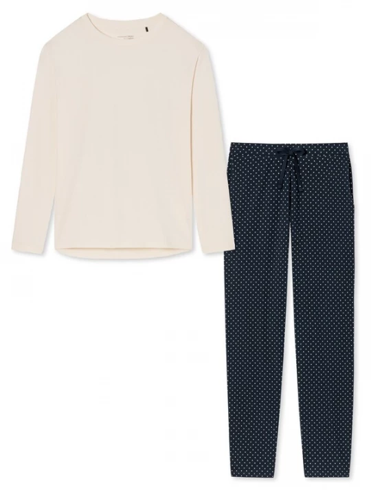 Foto van product SCHIESSER Pyjama 'Cotton' offwhite