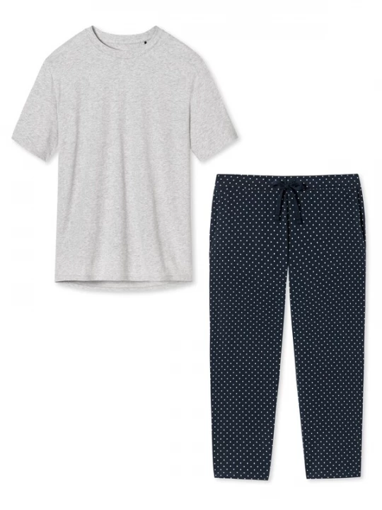 Foto van product SCHIESSER Pyjama 'Cotton' smoky blue