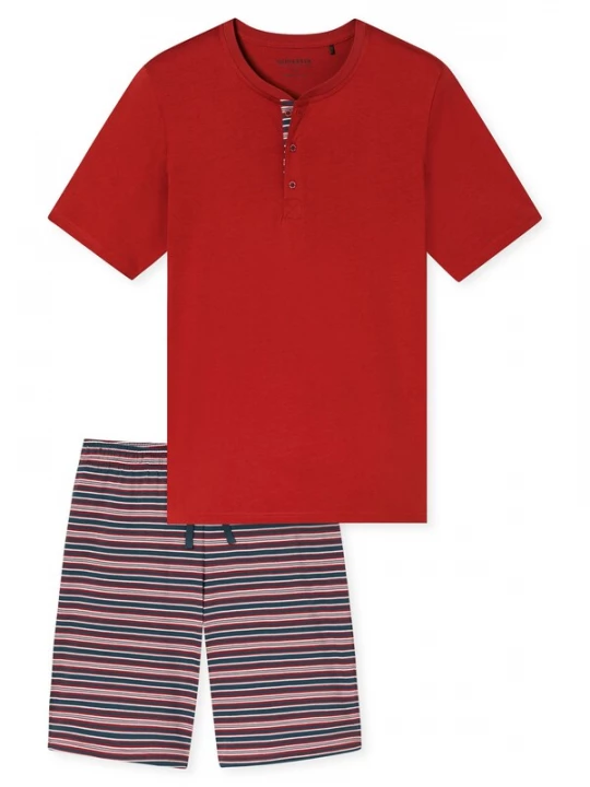 Foto van product SCHIESSER Pyjama kort ' Casual Nightwear ' rood