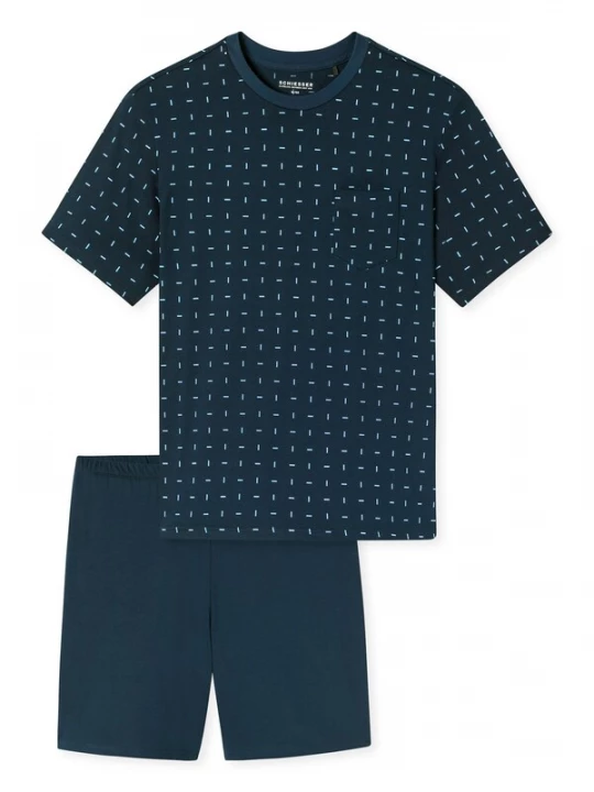 Foto van product SCHIESSER Pyjama kort ' Comfort Essentials ' donkerblauw