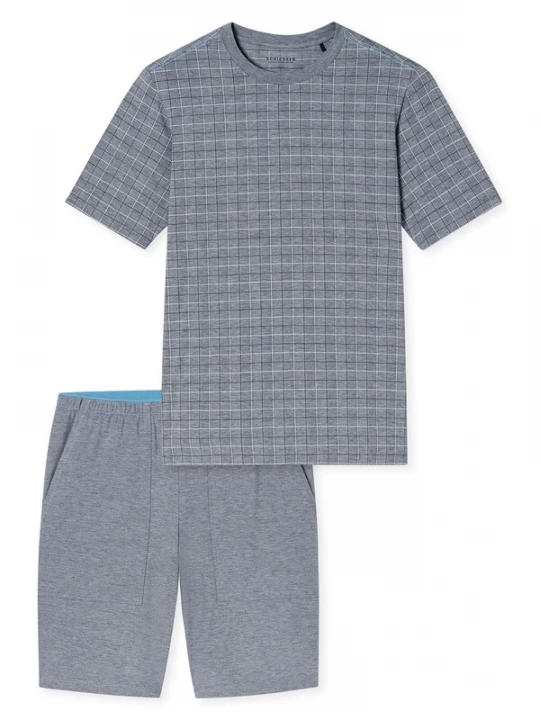 Foto van product SCHIESSER Pyjama kort smoky blue