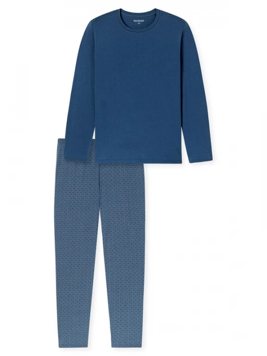 Foto van product SCHIESSER Pyjama lang ' Casual Essentials ' navy