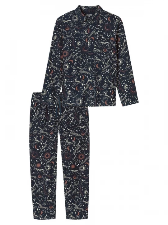 Foto van product SCHIESSER Pyjama lang ' X-Mas Gifting Sets ' nachtblauw