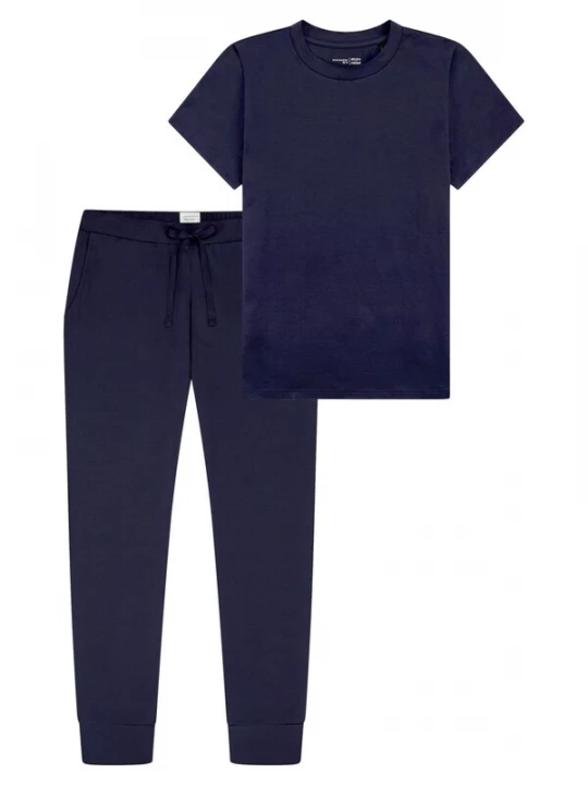 Foto van product SCHIESSER Pyjama 'Mix & Relax' blauw