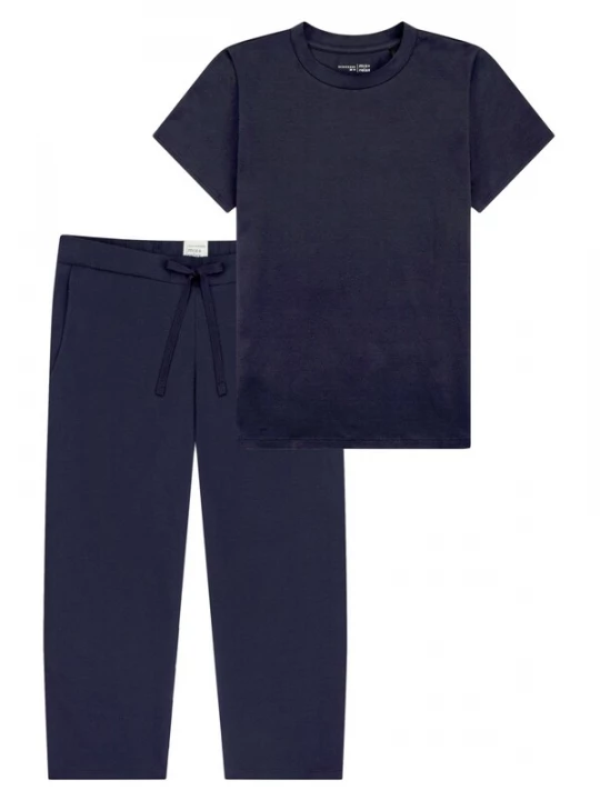 Foto van product SCHIESSER Pyjama 'Mix & Relax' blauw