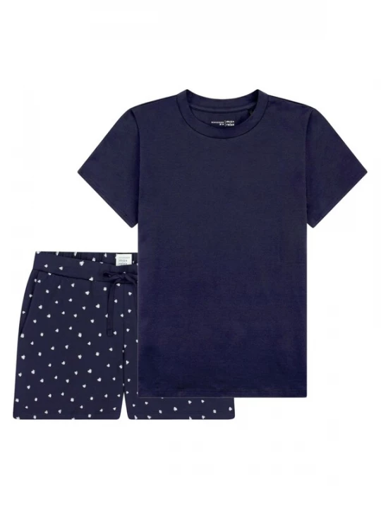 Foto van product SCHIESSER Pyjama 'Mix & Relax' blauw gemêleerd