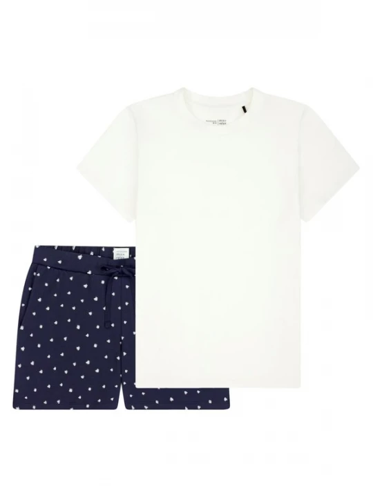 Foto van product SCHIESSER Pyjama 'Mix & Relax' blauw / wit