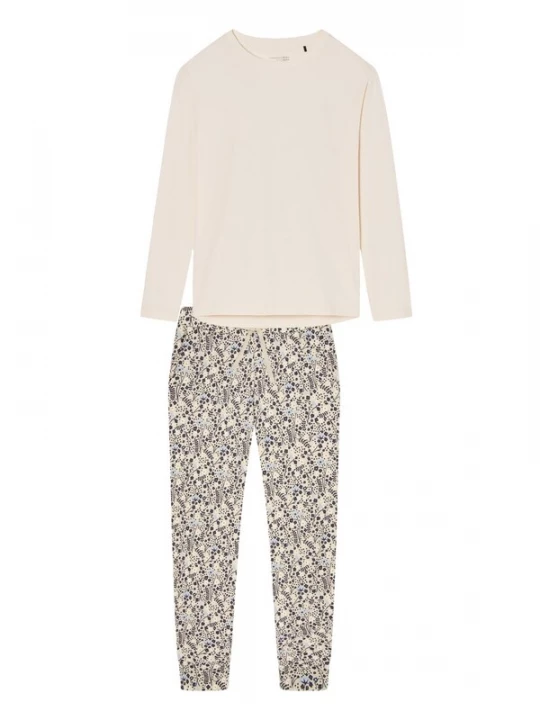 Foto van product SCHIESSER Pyjama 'Mix & Relax' offwhite