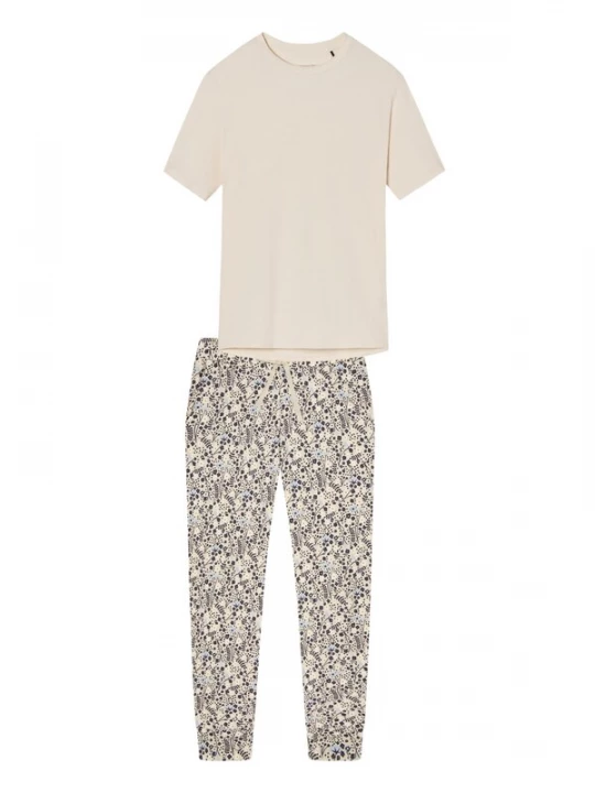 Foto van product SCHIESSER Pyjama 'Mix & Relax' offwhite