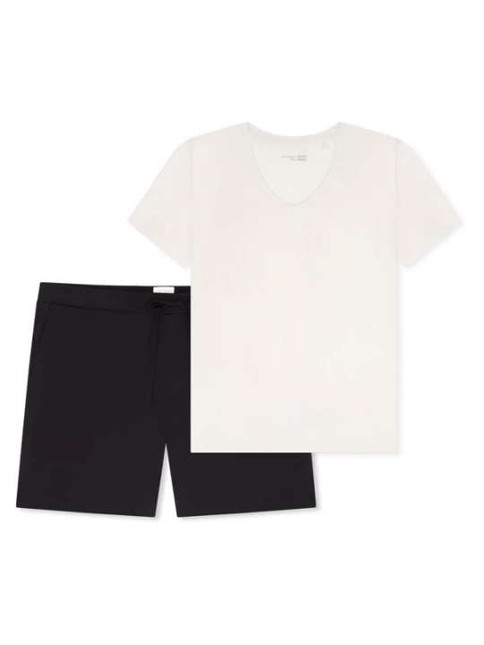 Foto van product SCHIESSER Pyjama 'Mix & Relax' zwart / wit
