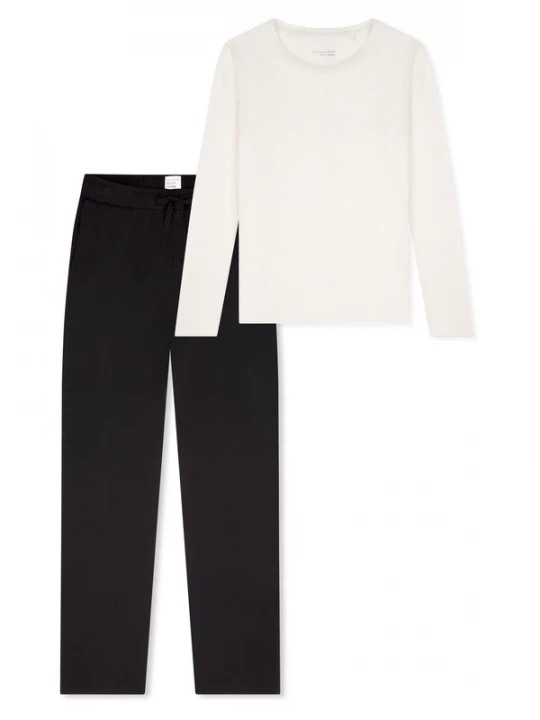 Foto van product SCHIESSER Pyjama 'Mix & Relax' zwart / wit